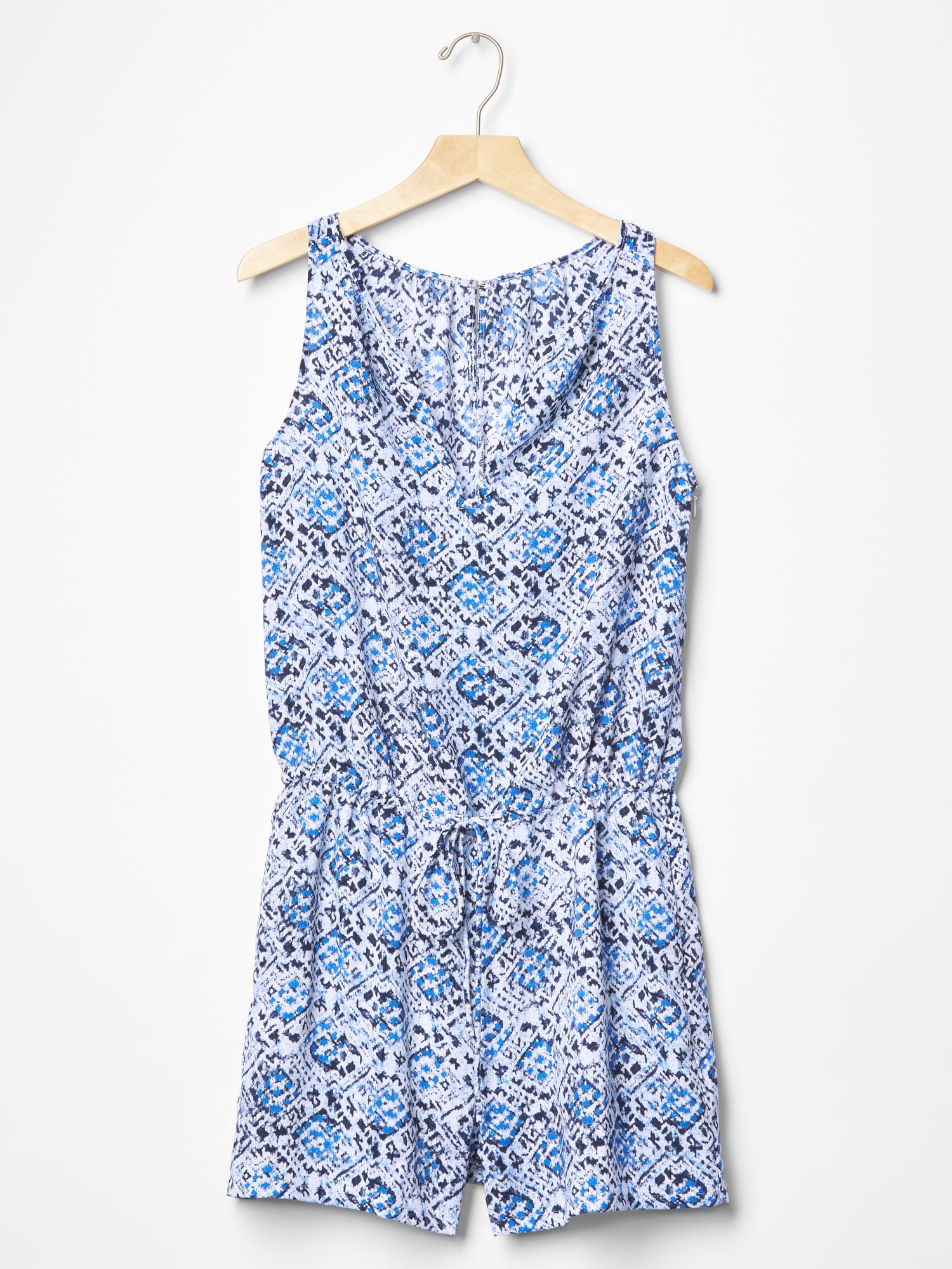 Gap Mosaic print tie romper — фото 5