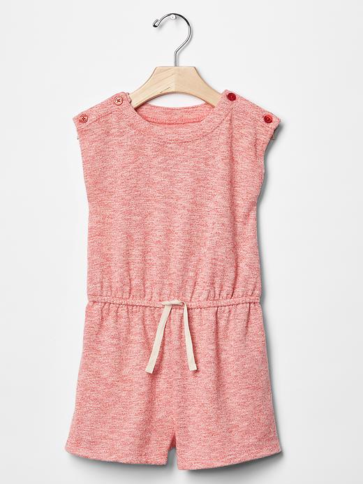 1 of 8 showing, with the color poster red of product Marled romper
