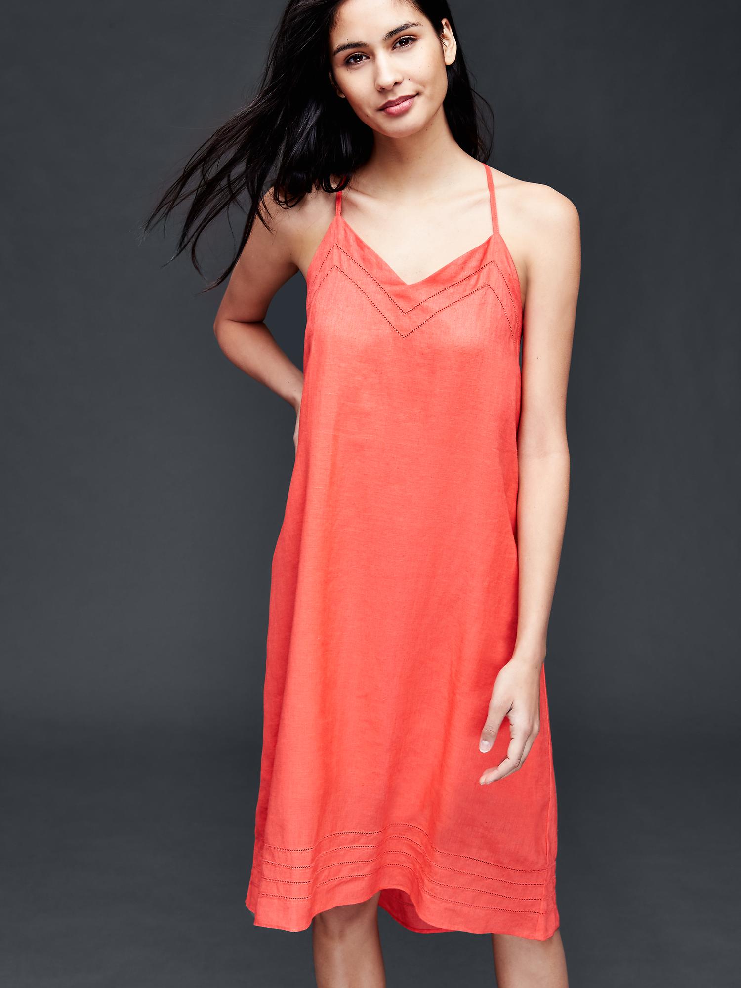Linen cami dress Gap