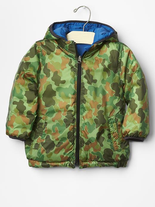 2 of 8 showing, with the color soccer blue of product Warmest reversible puffer