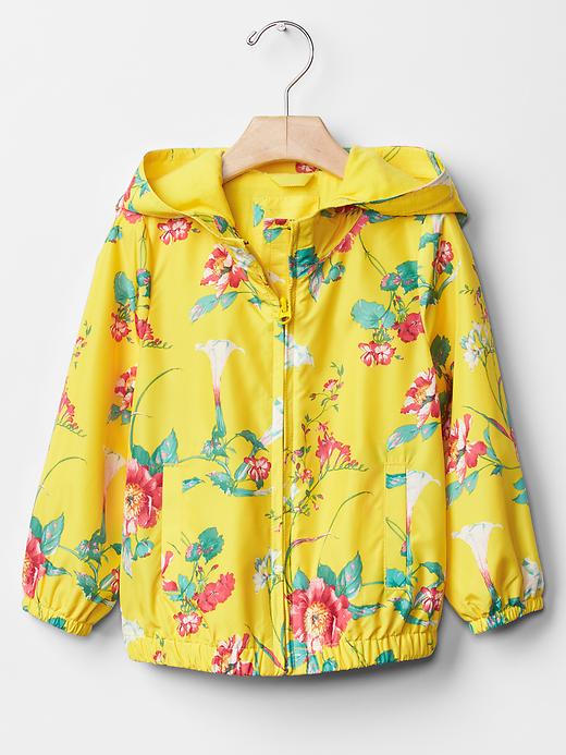 1 of 8 showing, with the color yellow floral of product Spring scene windbreaker