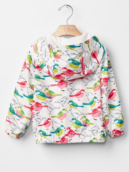 2 of 8 showing, with the color white bird of product Spring scene windbreaker