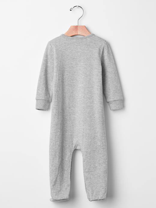 2 of 8 showing, with the color gray of product Mr. Men™ Little Miss™ + babyGap sunny shop footed one-piece