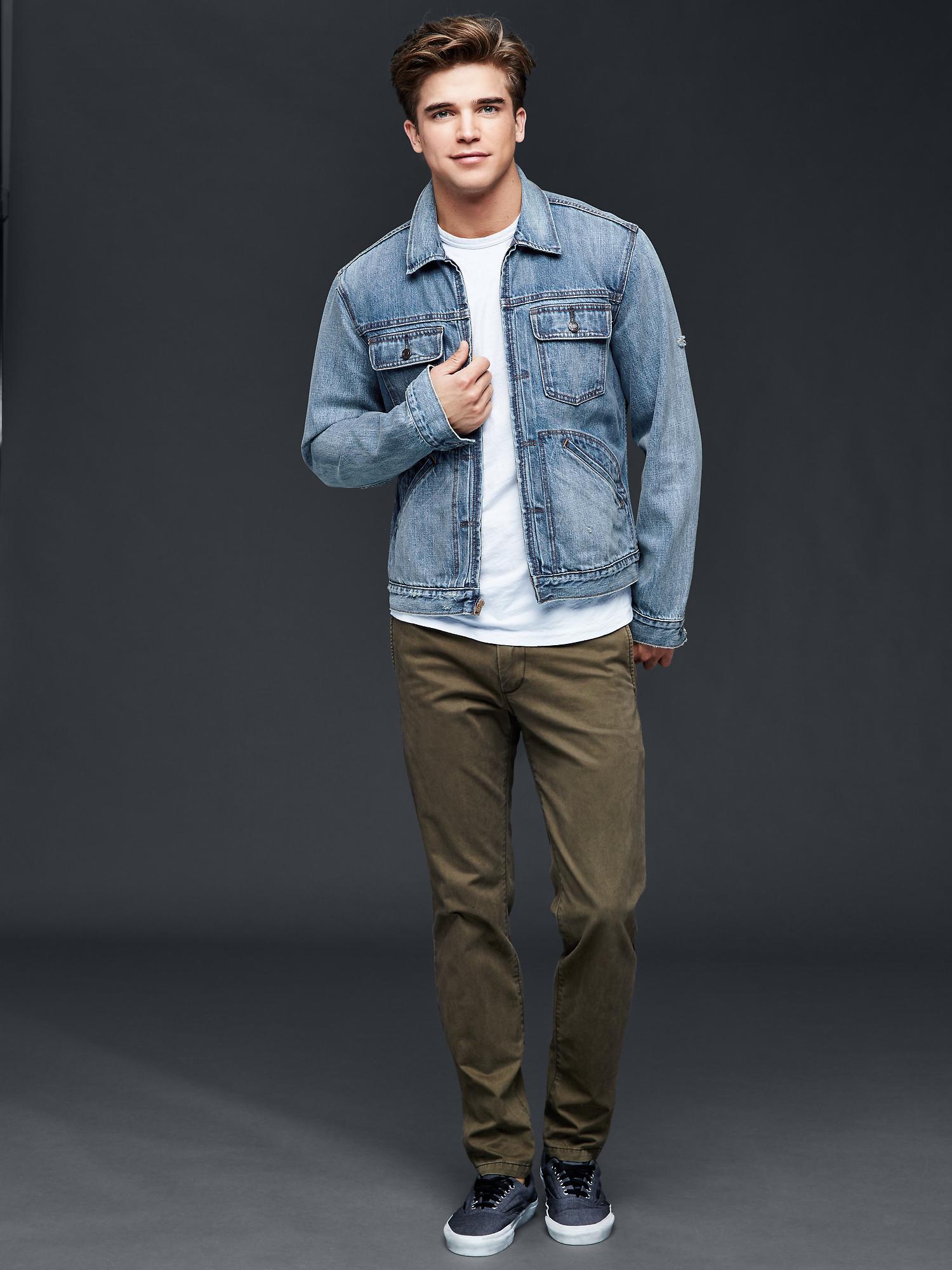 1969 zip front denim jacket | Gap