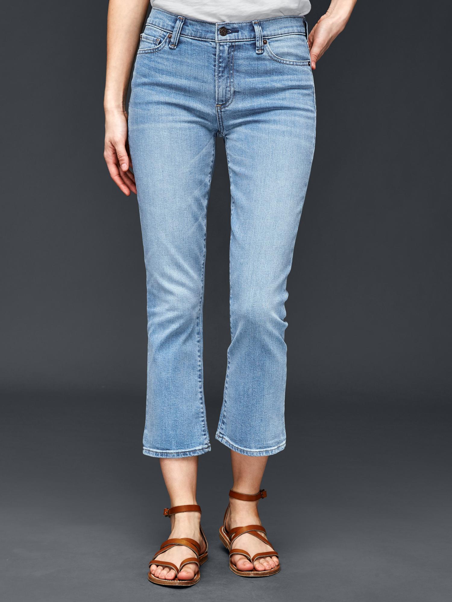 AUTHENTIC 1969 crop kick jeans Gap