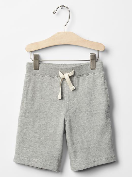 1 of 8 showing, with the color light heather gray of product Solid pull-on shorts