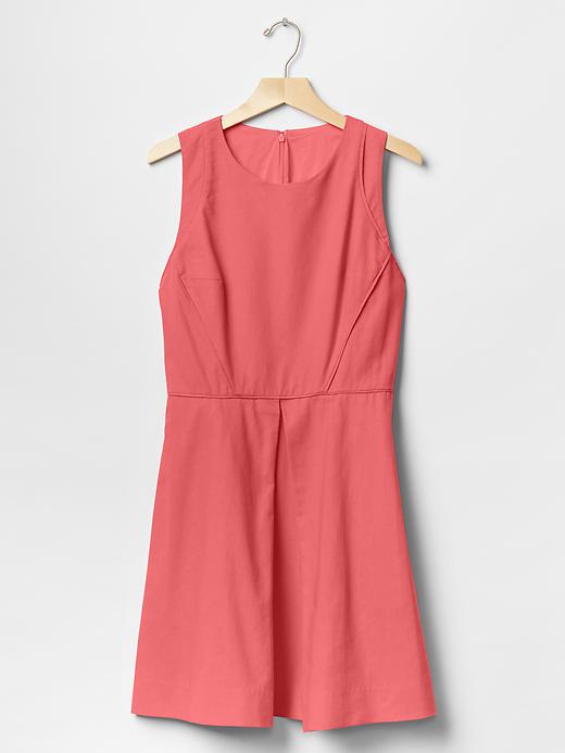 Linen-cotton fit & flare dress | Gap Linen-cotton fit & flare dress | Gap