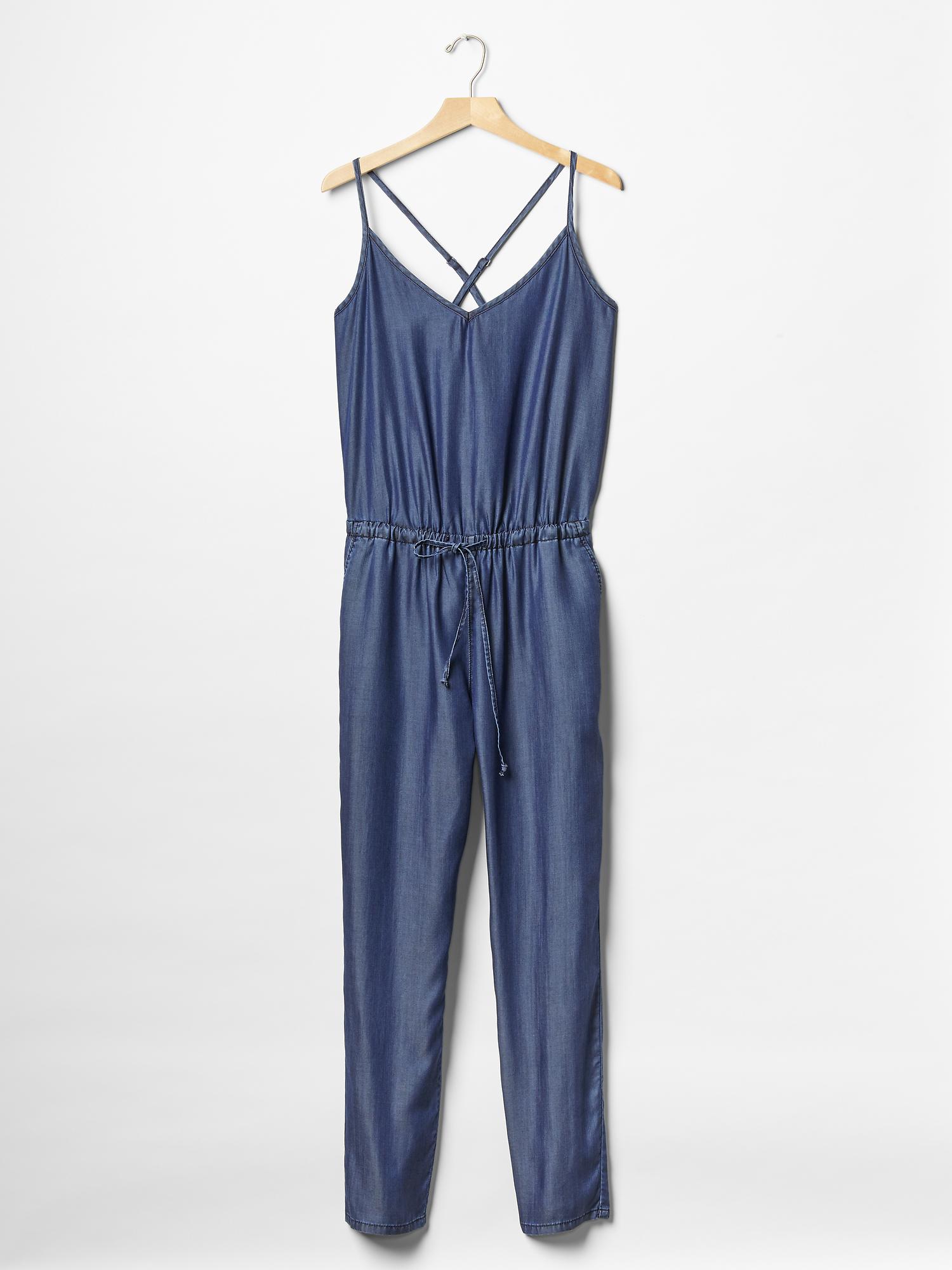 Gap 1969 TENCEL™ denim cami jumpsuit — фото 4