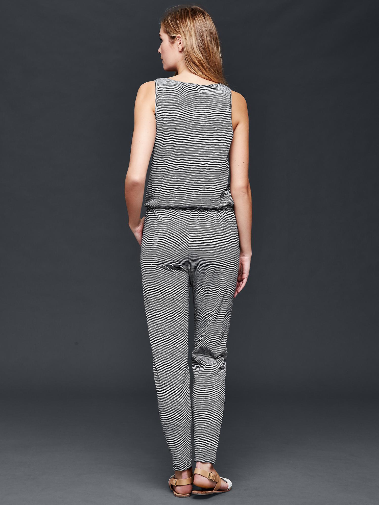 Gap Mini stripe tie jumpsuit — фото 2