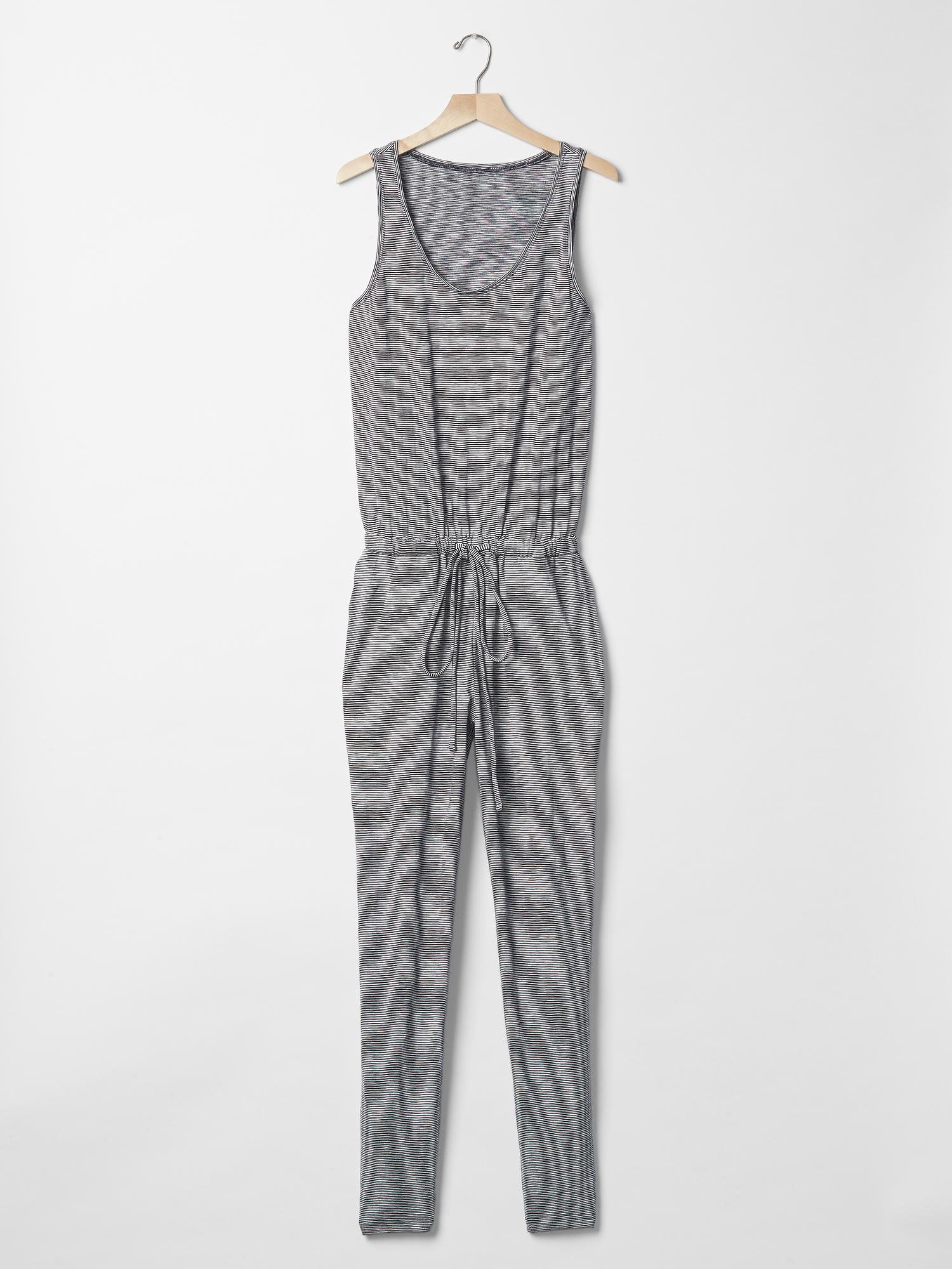 Gap Mini stripe tie jumpsuit — фото 3