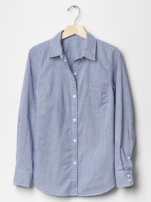 Image number 6 showing, Fitted boyfriend gingham oxford shirt