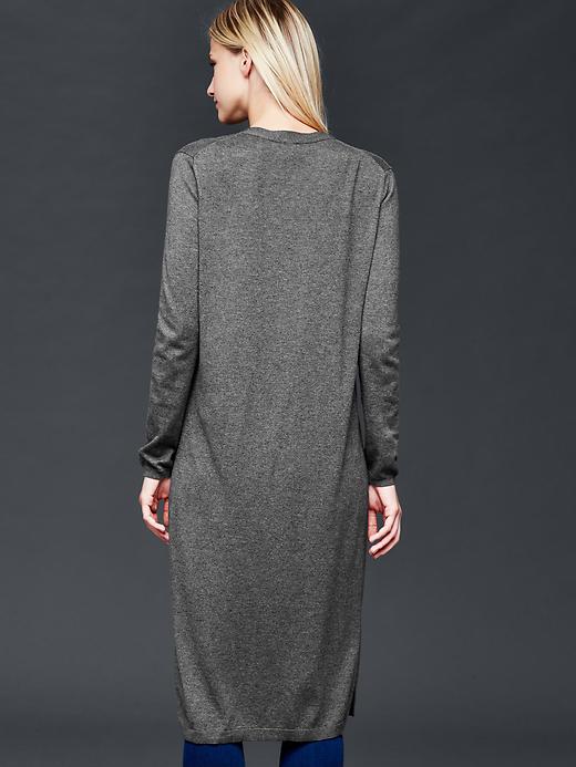 2 of 8 showing, with the color charcoal of product Long cardigan