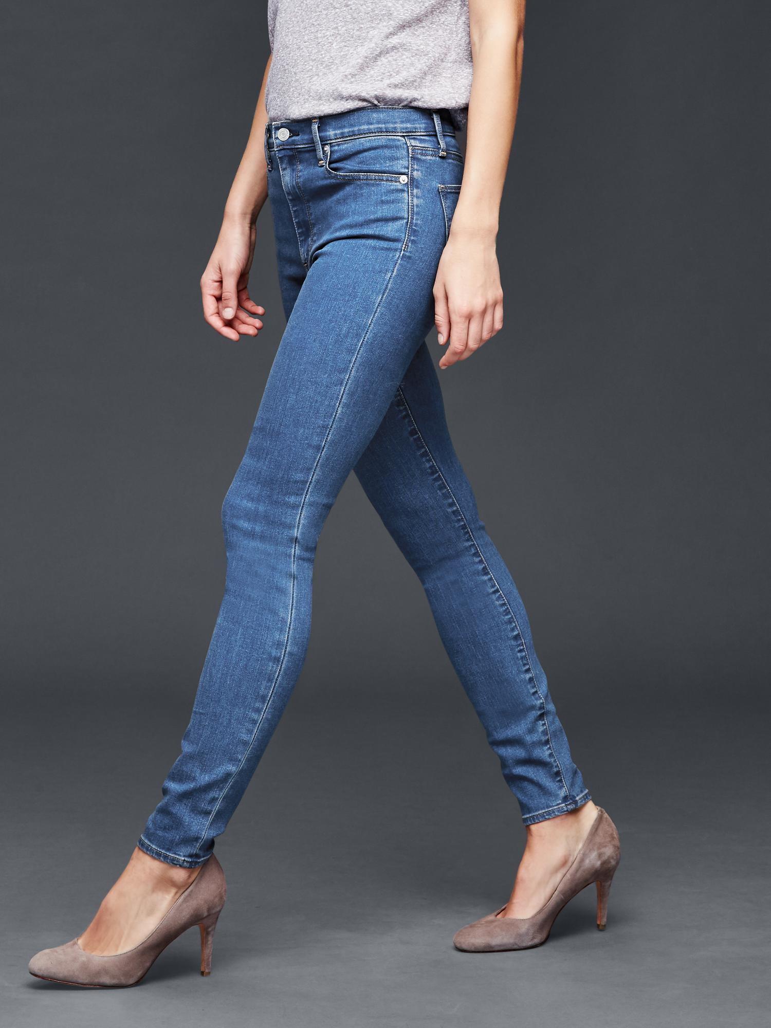 STRETCH 1969 true skinny high rise jeans Gap