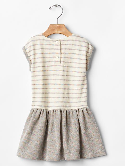 2 of 8 showing, with the color rainbow stripe of product Shimmer dance sweatshirt dress