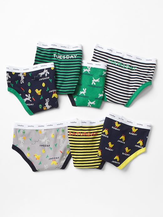 1 of 8 showing, with the color multi of product Spring buddy days-of-the-week underwear (7-pack)