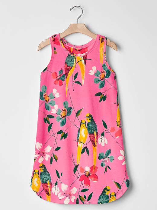 1 of 8 showing, with the color neon light pink of product Animal print swim dress