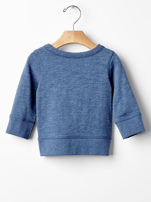 2 of 8 showing, with the color blue heather of product Bunny face sweatshirt