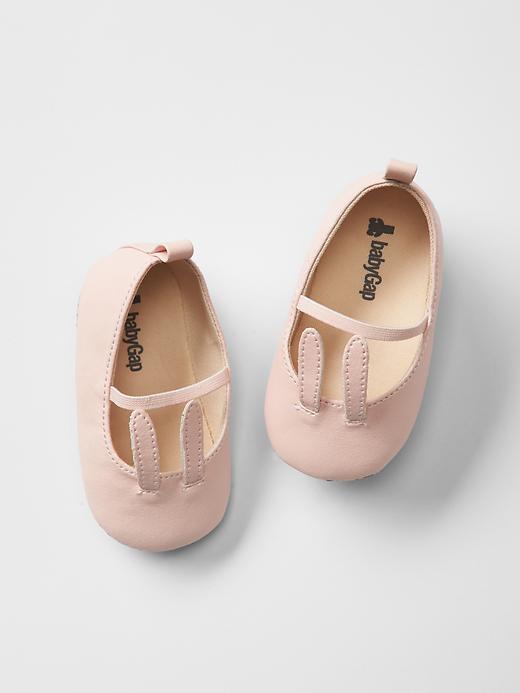 1 of 8 showing, with the color pink cameo of product Bunny mary jane flats