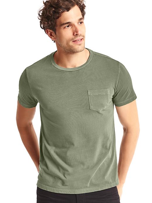 1 of 8 showing, with the color desert cactus of product Vintage wash t-shirt