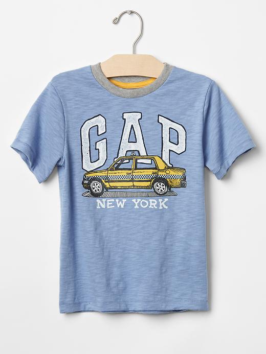 1 of 8 showing, with the color new york of product Logo city graphic tee