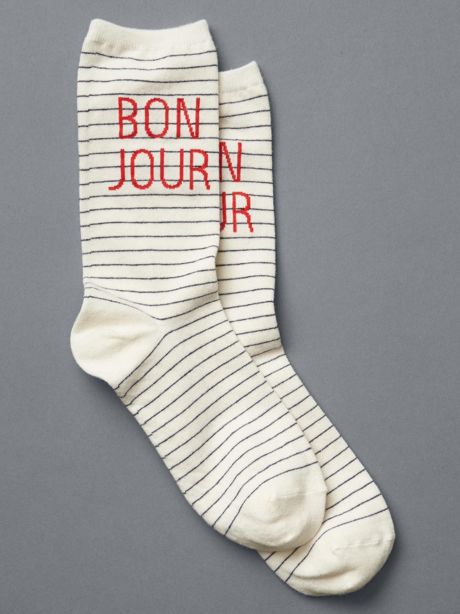 Bonjour crew socks Gap