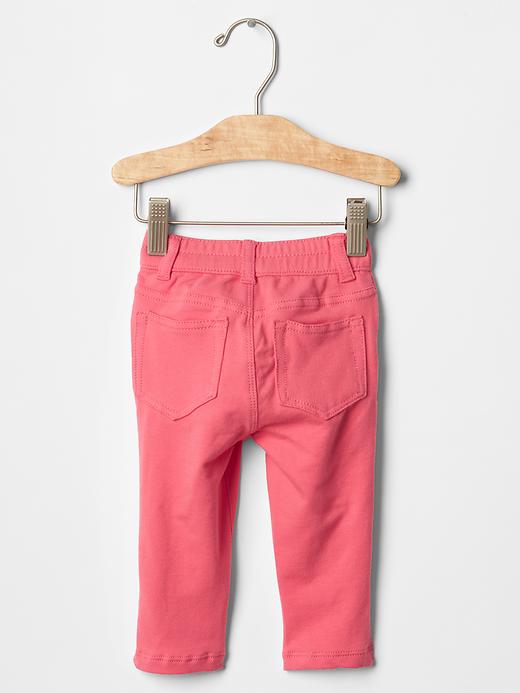 2 of 8 showing, with the color sugar coral of product Five-pocket knit pants