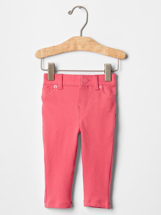 1 of 8 showing, with the color sugar coral of product Five-pocket knit pants