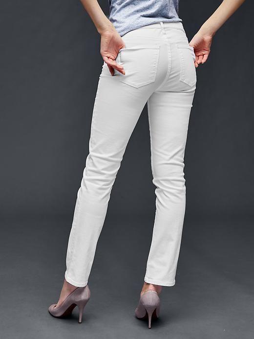 2 of 8 showing, with the color white of product AUTHENTIC 1969 real straight jeans