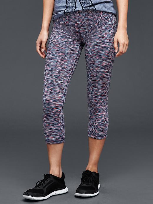 1 of 8 showing, with the color pink multi of product Revolution gFast spacedye capris