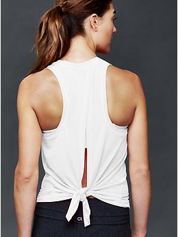 GapFit Breathe tie back tank Gap