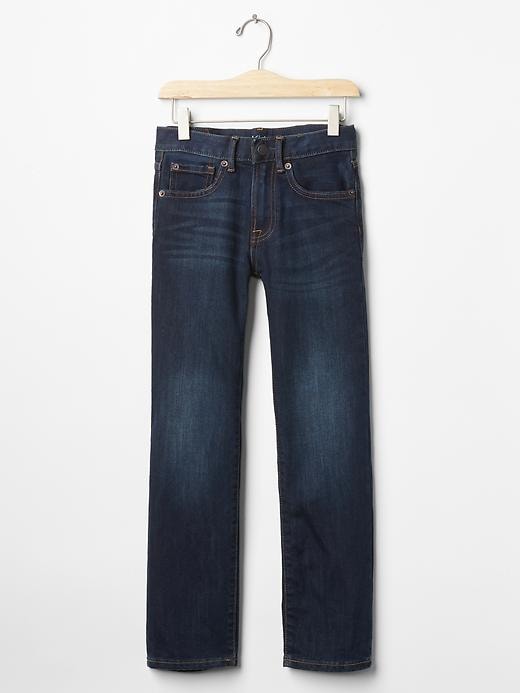 1 of 8 showing, with the color dark wash indigo of product Kids Original Fit Jeans