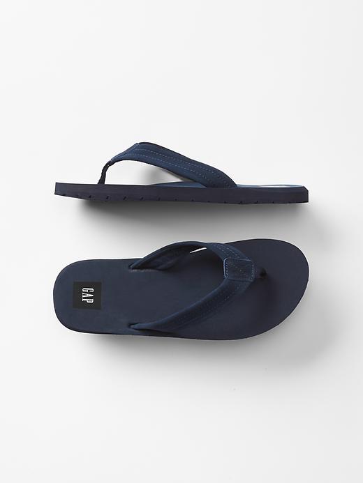 1 of 8 showing, with the color elysian blue of product Surf flip flops