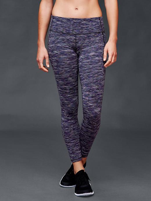 1 of 8 showing, with the color navy space dye of product Revolution gFast spacedye leggings