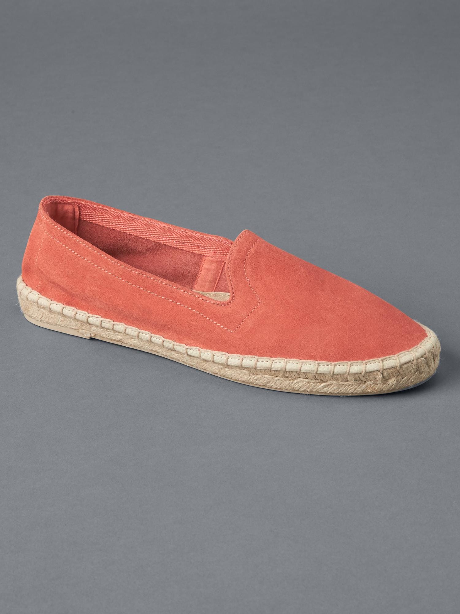 Женские туфли Gap Suede loafer espadrilles, цвет: Коралловый