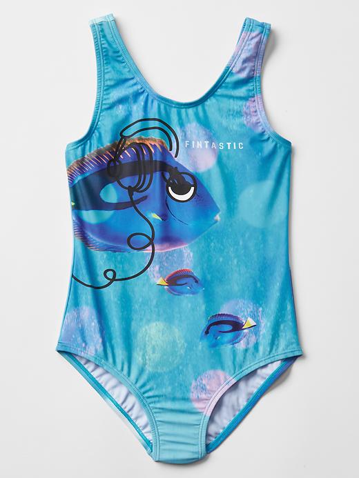 1 of 8 showing, with the color open waters of product Doodle fish swim one-piece