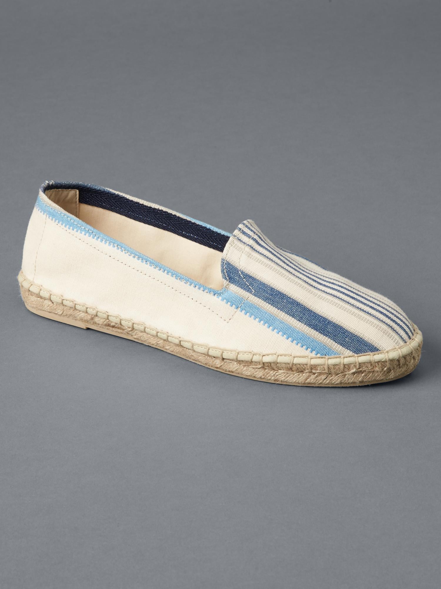 Женские туфли Gap Fabric loafer espadrilles, цвет: Синий полосатый