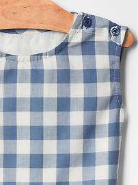 View large product image 3 of 3. Eyelet gingham dress
