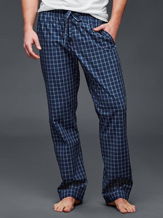 1 of 8 showing, with the color night sky of product Windowpane PJ pants