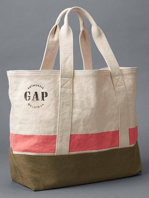 1 of 8 showing, with the color temporal olive of product Medium utility tote