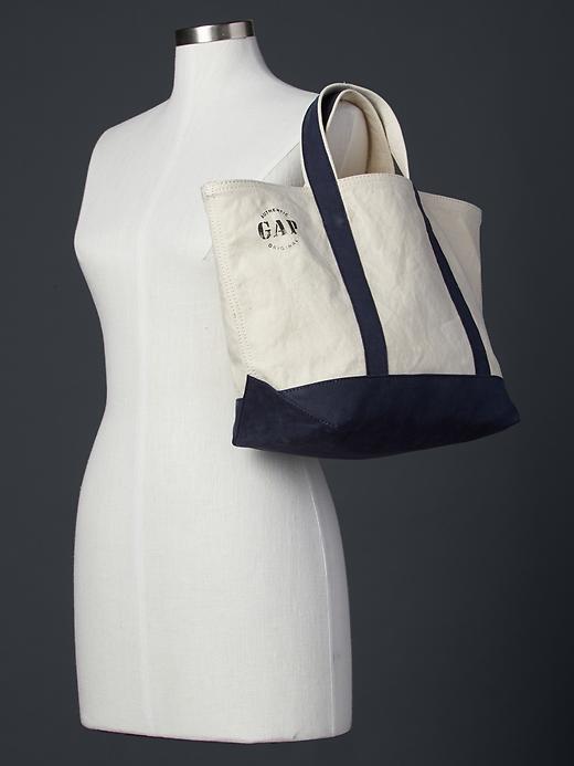 2 of 8 showing, with the color dark blue of product Small utility tote