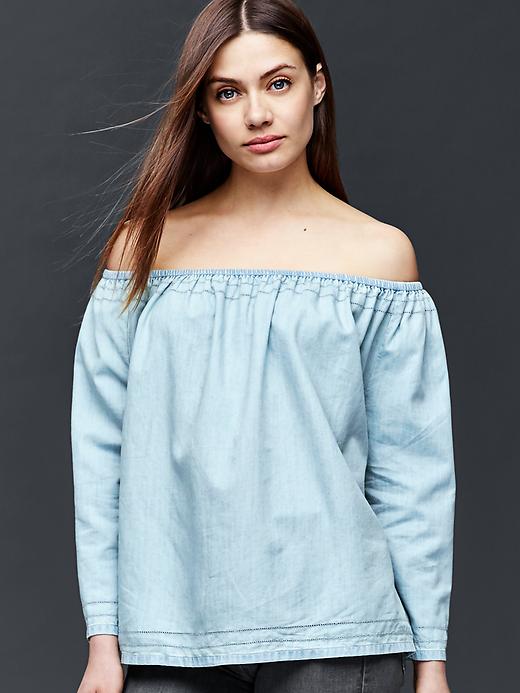 Image number 1 showing, TENCEL&#153 off-shoulder top