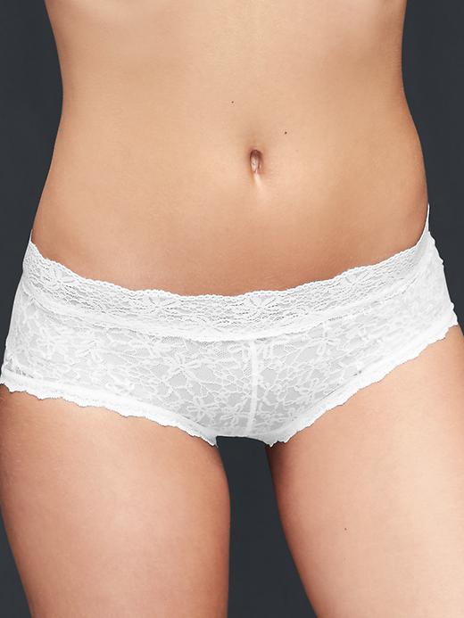 1 of 8 showing, with the color white of product Lace shorty