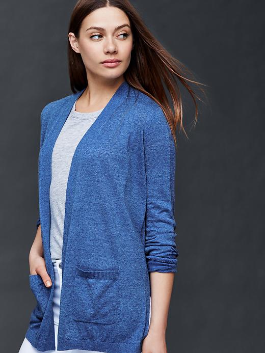 View large product image 1 of 1. Open front cardigan