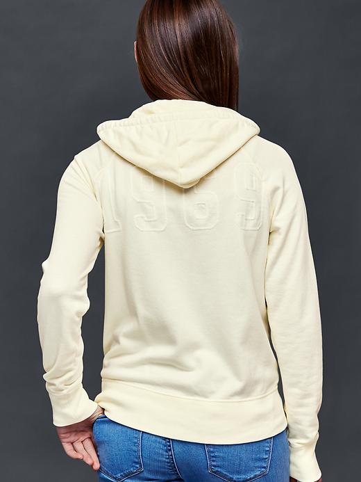 2 of 8 showing, with the color off white of product Logo 1969 zip hoodie