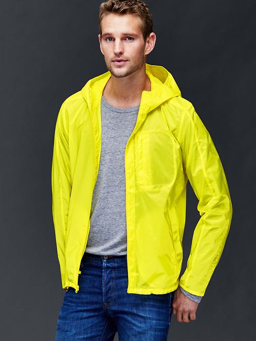 1 of 8 showing, with the color vibrating yellow of product Packable jacket