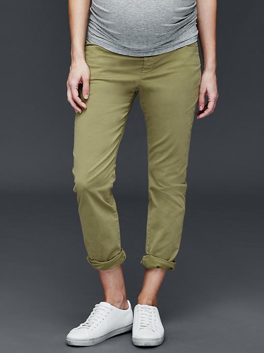 Image number 5 showing, Maternity Demi Panel Girlfriend Chinos