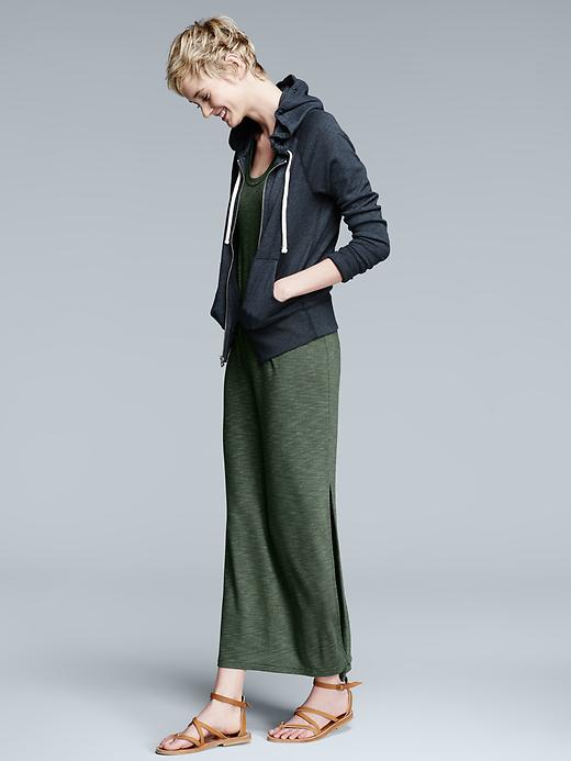 2 of 8 showing, with the color black grass of product Column maxi dress