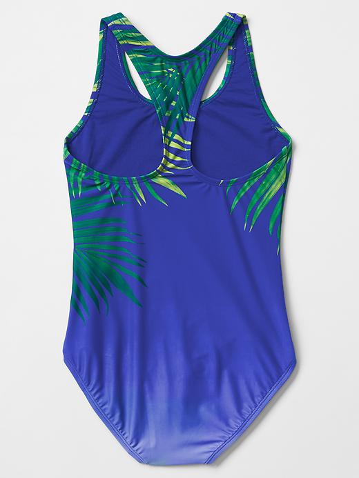 2 of 8 showing, with the color matisse blue of product Photo-real giraffe swim one-piece