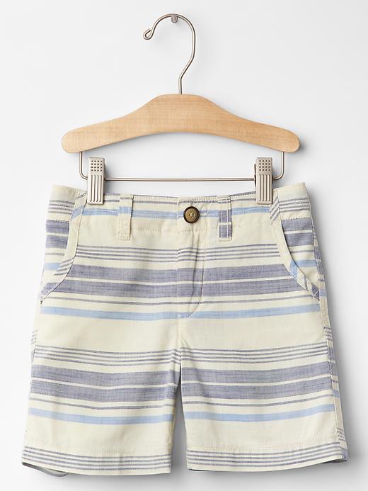1 of 8 showing, with the color chino of product 1969 stripe chambray shorts
