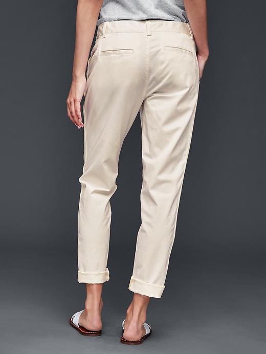 2 of 8 showing, with the color snow cap of product Twill stripe girlfriend chino